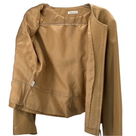 🔥Vintage Yvonne Marie - Vintage Camel Leather Jacket - 14 - Picture 3 of 7